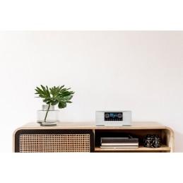 MEDION P85333 - Radio internet DAB+ - stéréo - Wifi - FM - 2 x 6 W RMS - Spotify-Connect - Blanc