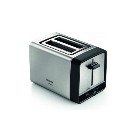 Bosch TAT5P420DE tostadora 2 rebanada(s) 970 W Negro, Plata