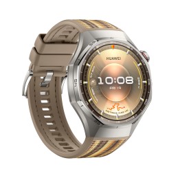 Huawei WATCH GT6 Pro, Cassa 46mm in titanio e cinturino marrone. Compatibile con iOS e Android. Fino a 21 giorni di autonomia.