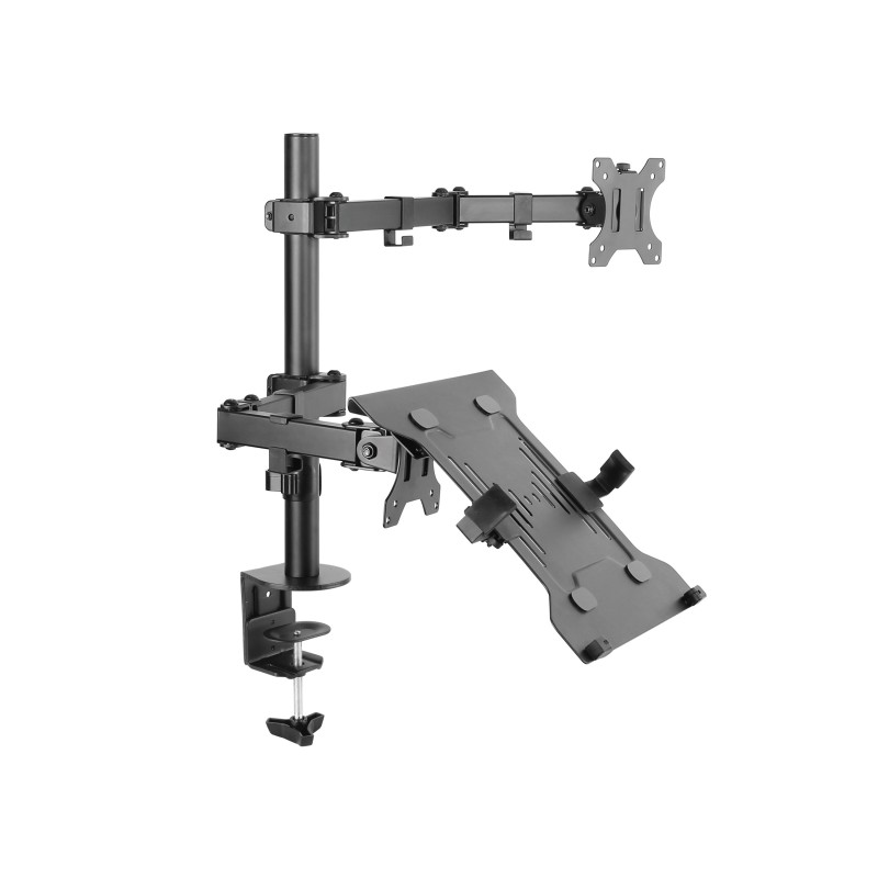 Equip Support de bureau pour moniteur, ordinateur portable, à bras articulé, 13"-32