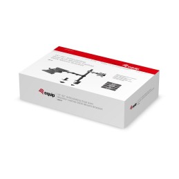 Equip Soporte de escritorio articulado de doble brazo para monitor portátil de 13"-32