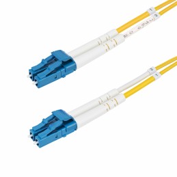 StarTech.com 2 Meter LWL Patchkabel LC LC (UPC) Singlemode OS2 Duplex, 9 125µm, 100Gbit, Biegeunempfindlich, Geringe
