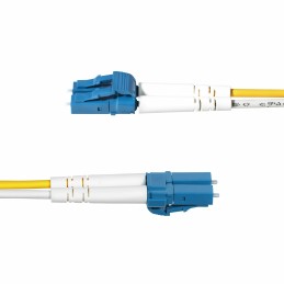StarTech.com Câble Fibre Optique de 2m Duplex Monomode LC à LC (UPC) OS2, 9 125µm, 100G, Cordon Fibre Optique, Insensible à la