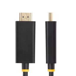StarTech.com 1 Meter Aktiver DisplayPort auf HDMI Adapterkabel, 4K 60Hz mit HDR, DP zu HDMI 2.0b Kabel, DP auf HDMI Adapter,