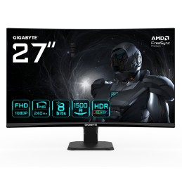 GIGABYTE GS27FC2 Monitor Gaming Curvo 27" FHD - 1920 x 1080, 240Hz, 1ms, 350 cd m², HDR Ready, HDMI 2.0, Displayport 1.4