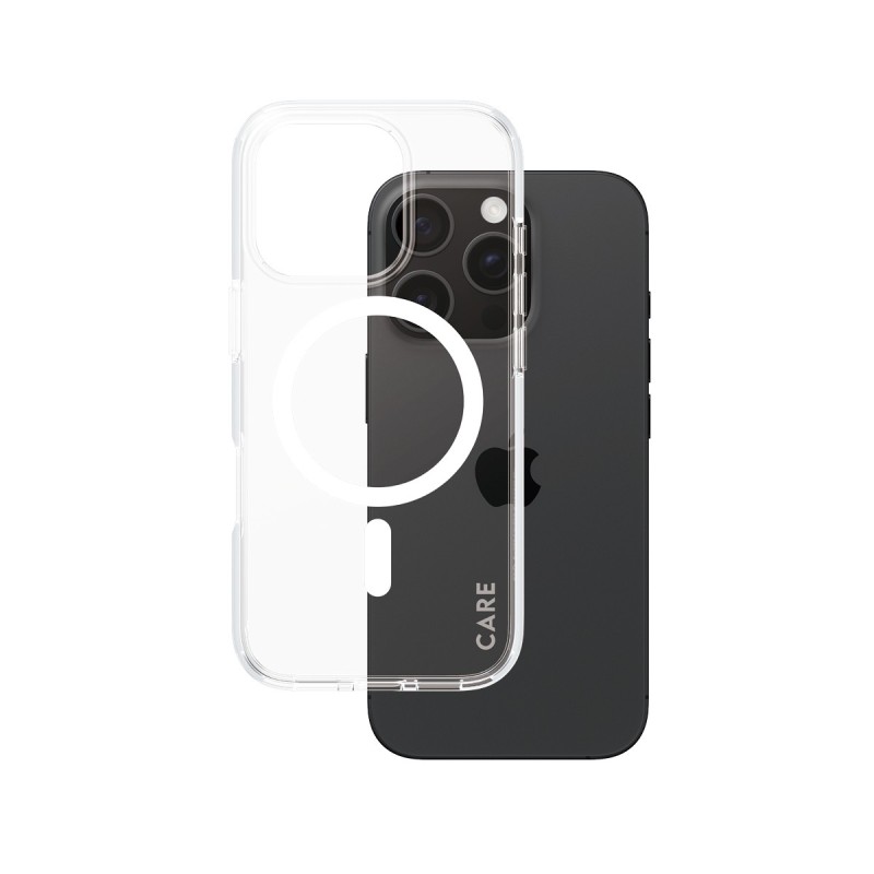 PanzerGlass CARE by ® Flagship Case Transparent Urban Combat w. White MagSafe iPhone 16 Pro funda para teléfono móvil