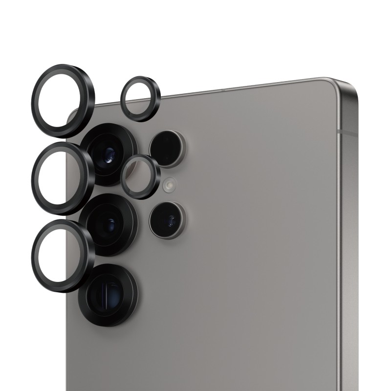 PanzerGlass ® Hoops® Black Camera Lens Protector Samsung Galaxy S25 Ultra Protector de pantalla 1 pieza(s)