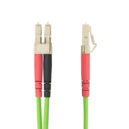 StarTech.com 1m LC zu LC (UPC) OM5 Multimode Glasfaserkabel, 50 125µm Duplex LOMMF Zipcord, 40G 100G, Biegeunempfindlich,