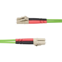 StarTech.com 20m LC zu LC(UPC) OM5 Multimode Glasfaserkabel, 50 125µm Duplex LOMMF Zipcord, 40G 100G, Biegeunempfindlich,