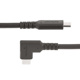 StarTech.com Câble USB-C de 1m, Coudé à Droite, USB 10Gbps, 100W (5A) Power Delivery, 8K 60Hz 4K 144Hz DP Alt Mode, Cordon USB