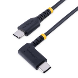 StarTech.com Cable 2m USB C Acodado - en Ángulo Recto - PD 60W - 3A - Cable USB-C de Carga Rápida - de Alta Resistencia - USB