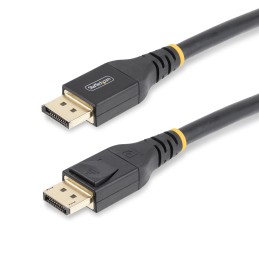 StarTech.com Câble DisplayPort 1.4 Actif de 15m Certifié VESA - Câble DisplayPort DP8K avec HBR3, HDR10, MST, DSC 1.2, HDCP