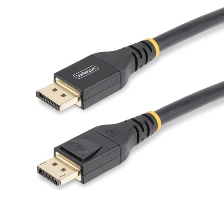 StarTech.com Câble DisplayPort 1.4 Actif de 15m Certifié VESA - Câble DisplayPort DP8K avec HBR3, HDR10, MST, DSC 1.2, HDCP
