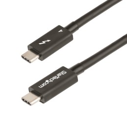 StarTech.com Cable de 1m Thunderbolt 4 - 40Gbps - PD 100W - Vídeo 4K 8K - Cable Thunderbolt 4 con Certificación Intel -