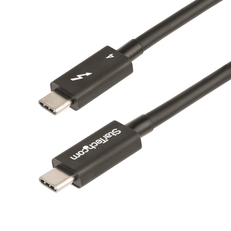 StarTech.com Câble Thunderbolt 4 de 50cm - 40Gbps - 100W Power Delivery - Vidéo 4K 8K - Cordon Thunderbolt Certifié par Intel -