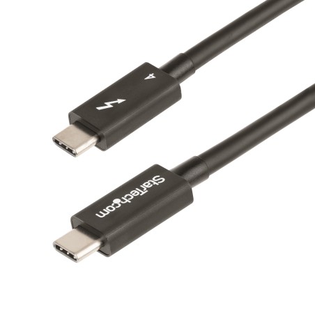 StarTech.com Câble Thunderbolt 4 de 50cm - 40Gbps - 100W Power Delivery - Vidéo 4K 8K - Cordon Thunderbolt Certifié par Intel -