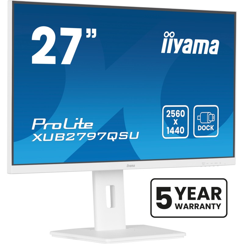 iiyama ProLite 27" (68.5 cm) Monitor mit IPS-Panel-Technologie, USB-Hub, 100Hz Bildwiederholfrequenz und einem 150 mm