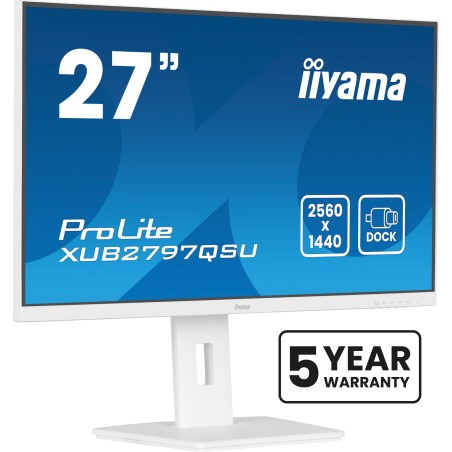 iiyama ProLite 27" (68.5 cm) Monitor mit IPS-Panel-Technologie, USB-Hub, 100Hz Bildwiederholfrequenz und einem 150 mm