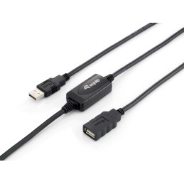 Equip 133310 USB cable USB 2.0 393.7" (10 m) USB A Black