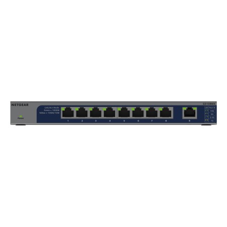 NETGEAR GS108MX-100EUS network switch Unmanaged L2 Gigabit Ethernet (10 100 1000) Desktop Wall-Mounting