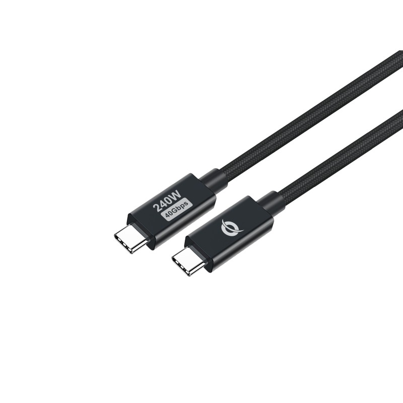 Conceptronic ETTA04B12 cable USB USB4 Gen 3x2 1,2 m USB C Negro Conceptronic ETTA04B12 cable USB USB4 Gen 3x2 1,2 m USB C Negro