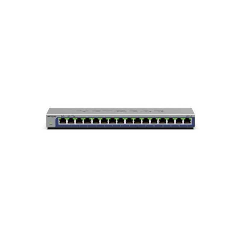 NETGEAR GS116 Unmanaged L2 Gigabit Ethernet (10 100 1000) Black NETGEAR GS116 Unmanaged L2 Gigabit Ethernet (10 100 1000) Black