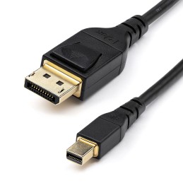 StarTech.com Cable Adaptador de 2m Mini DisplayPort a DisplayPort 1.4 Certificado por VESA - HDR de 8K 60Hz HBR3 - Cable mDP a