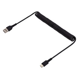StarTech.com 1m USB-A zu USB-C-Schnellladekabel, Laden und Synchronisieren, 3A, USB 2.0, TPE-Mantel mit Aramidfaser - Robustes