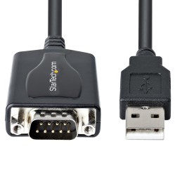 StarTech.com Câble USB vers RS232 de 1m - Câble Convertisseur USB vers RS232 DB9 Mâle avec Rétention du Port COM - Prolific IC