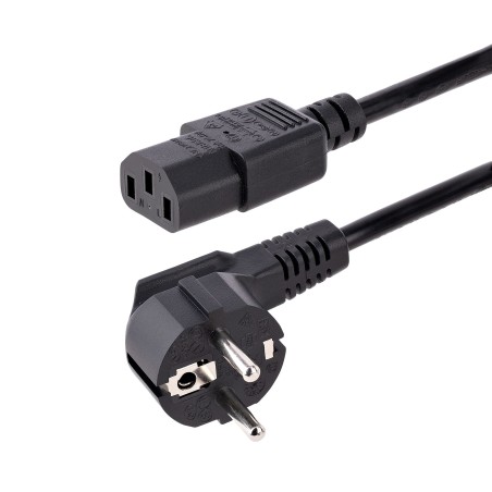StarTech.com 713E-3M-POWER-CORD power cable Black 118.1" (3 m) CEE7 7 C13 coupler