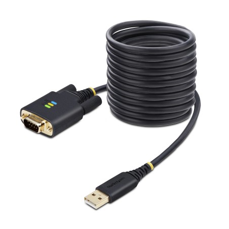 StarTech.com 3m USB auf Seriell Adapter, COM-Retention, Wechselbare Schrauben Muttern, USB-A zu DB9 Kabel, FTDI IC, USB auf