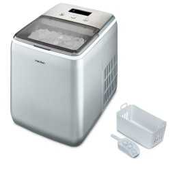 MEDION MD 11950 Built-in freestanding ice cube maker 15 kg 24h Blue, Gray, Metallic