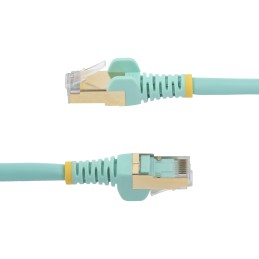 StarTech.com 7,5m CAT6a Kabel - Türkis - Patchkabel - STP - Snagless-RJ45-Steckverbinder