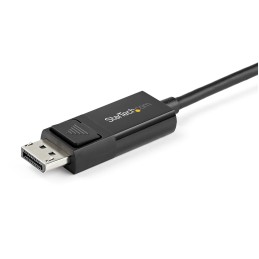 StarTech.com Cable de 2m USB C a DisplayPort 1.2 de 4K a 60Hz - Cable Adaptador de Vídeo Bidireccional DP a USB-C o USB-C a DP