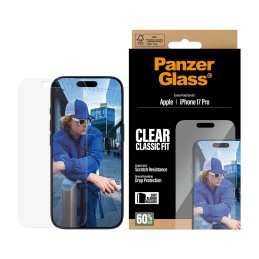 PanzerGlass ® Screen Protector iPhone 17 Pro | Classic Fit w. EasyAligner Pellicola proteggischermo trasparente Apple 1 pz