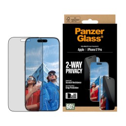 PanzerGlass ® 2-Way Privacy Displayschutz iPhone 17 Pro | Ultra-Wide Fit m. EasyAligner