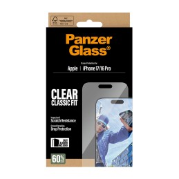 PanzerGlass ® Displayschutz iPhone 17 | iPhone 16 Pro | Classic Fit m. EasyAligner