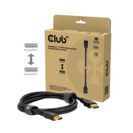 CLUB3D DisplayPort™ 2.1 VESA DP80 zertifiziertes Kabel 8K240Hz 2m