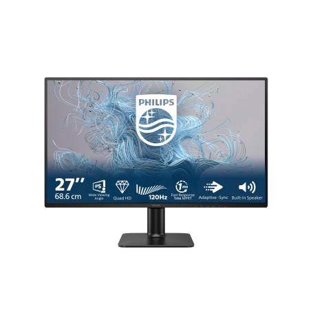 Philips 2000 series 27E2N2500 00 computer monitor 27" 2560 x 1440 pixels Quad HD LCD Black