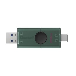 Kingston Technology DataTraveler DuoG2 USB-Stick 256 GB USB Type-A   USB Type-C 3.2 Gen 1 (3.1 Gen 1) Schwarz, Grün