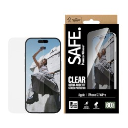 PanzerGlass SAFE. by ® Screen Protector iPhone 17 | iPhone 16 Pro | Ultra-Wide Fit w. EasyAligner Pellicola proteggischermo