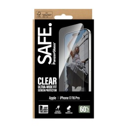 PanzerGlass SAFE. by ® Screen Protector iPhone 17 | iPhone 16 Pro | Ultra-Wide Fit w. EasyAligner Pellicola proteggischermo