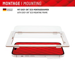 Displex Panzerglas (10H, 2D) für Xiaomi 13 13T Pro, Eco-Montagerahmen, kratzer-resistent