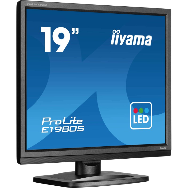 iiyama ProLite E1980S-B1 computer monitor 19" 1280 x 1024 pixels VGA LED Black iiyama ProLite E1980S-B1 computer monitor 19" 1280 x 1024 pixels VGA LED Black
