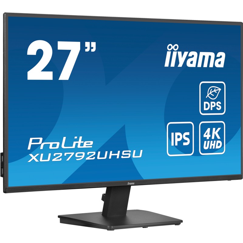 iiyama ProLite XU2792UHSU-B6 écran plat de PC 68,6 cm (27") 3840 x 2160 pixels 4K Ultra HD LED Noir iiyama ProLite XU2792UHSU-B6 écran plat de PC 68,6 cm (27") 3840 x 2160 pixels 4K Ultra HD LED Noir