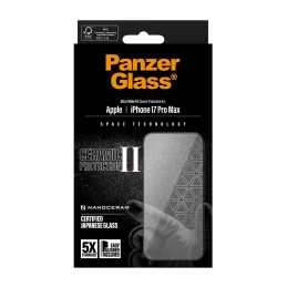 PanzerGlass ® Ceramic II Displayschutz iPhone 17 Pro Max | Ultra-Wide Fit m. EasyAligner