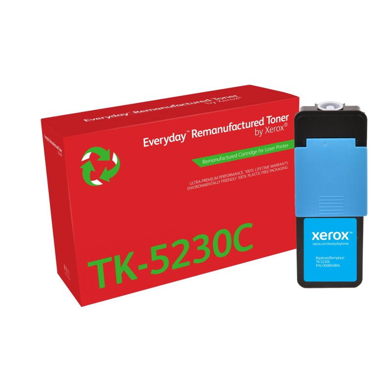 Toner remanufacturé Cyan Everyday™ de Xerox compatible avec Kyocera TK-5230C, Capacité standard