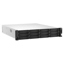 QNAP TS-H1887XU-RP NAS Rack (2U) Intel Xeon E E-2336 32 GB DDR4 0 TB QuTS hero Schwarz, Weiß