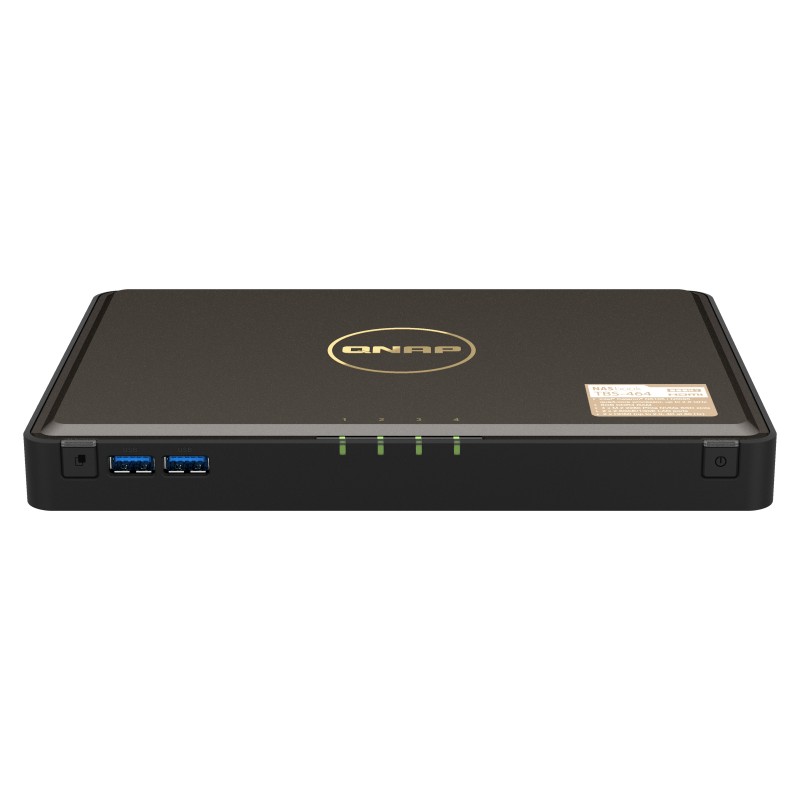 QNAP TBS-464 NAS Escritorio Intel® Celeron® N5105 8 GB DDR4 0 TB QNAP Turbo System Negro QNAP TBS-464 NAS Escritorio Intel® Celeron® N5105 8 GB DDR4 0 TB QNAP Turbo System Negro
