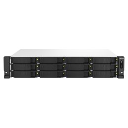 QNAP TS-1264U-RP NAS Bastidor (2U) Intel® Celeron® 8 GB DDR4 0 TB QNAP QTS Aluminio, Negro